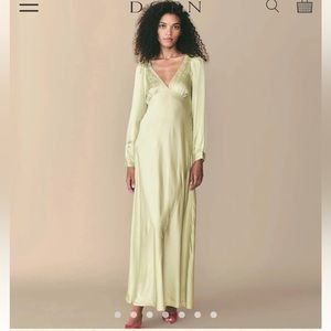 DOEN FIORA DRESS IN PISTACHIO GREEN - Size XS